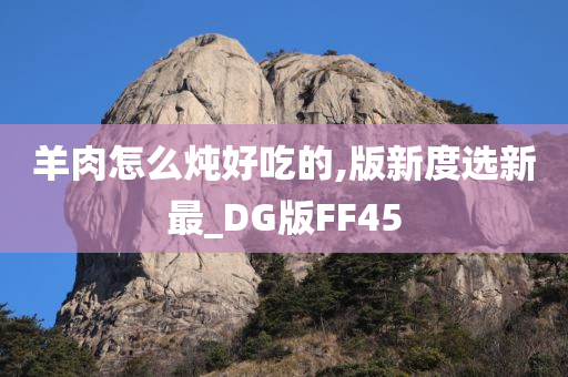 羊肉怎么炖好吃的,版新度选新最_DG版FF45