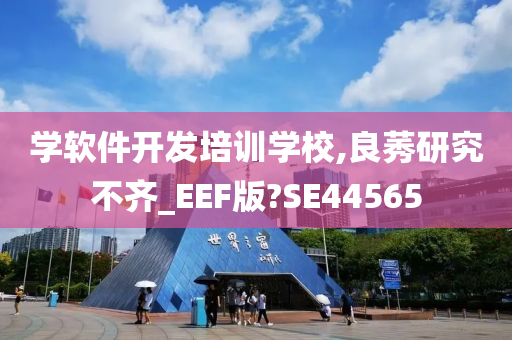 学软件开发培训学校,良莠研究不齐_EEF版?SE44565