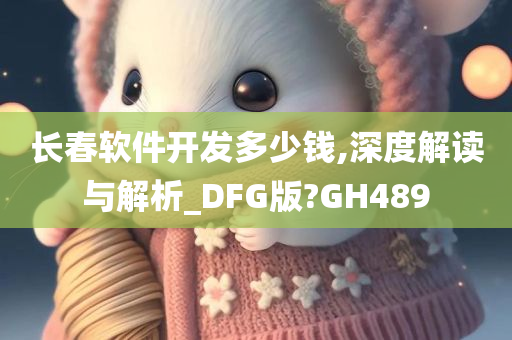 长春软件开发多少钱,深度解读与解析_DFG版?GH489