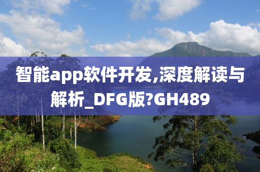 智能app软件开发,深度解读与解析_DFG版?GH489