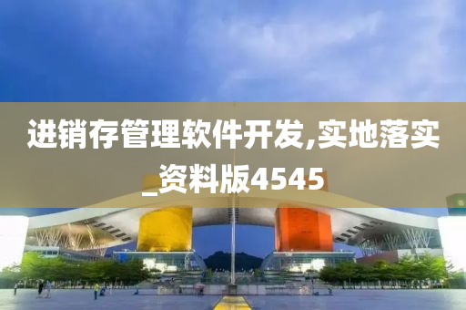 进销存管理软件开发,实地落实_资料版4545