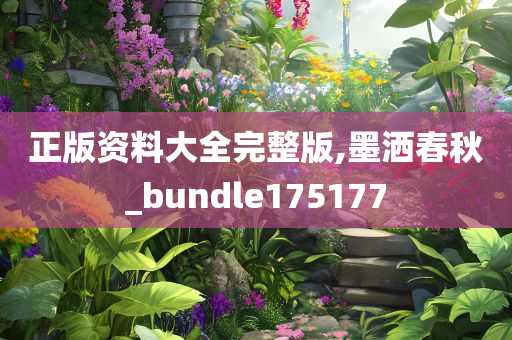 正版资料大全完整版,墨洒春秋_bundle175177