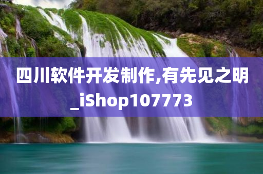 四川软件开发制作,有先见之明_iShop107773