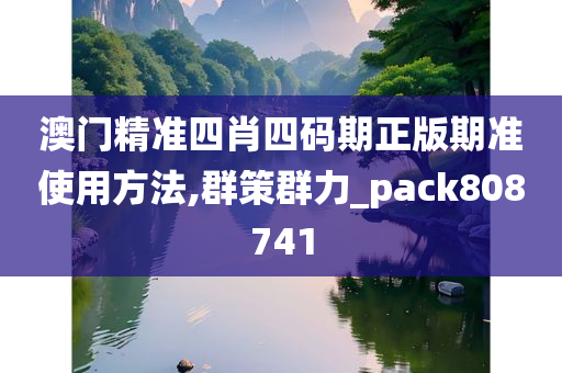 澳门精准四肖四码期正版期准使用方法,群策群力_pack808741