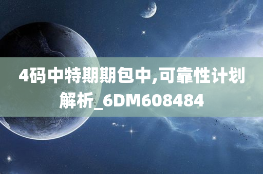 4码中特期期包中,可靠性计划解析_6DM608484