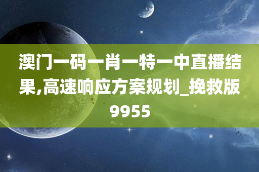 澳门一码一肖一特一中直播结果,高速响应方案规划_挽救版9955