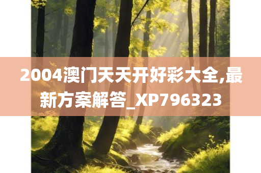 2004澳门天天开好彩大全,最新方案解答_XP796323