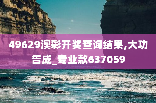 49629澳彩开奖查询结果,大功告成_专业款637059