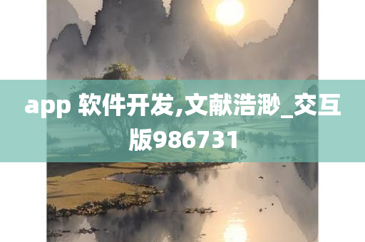 app 软件开发,文献浩渺_交互版986731