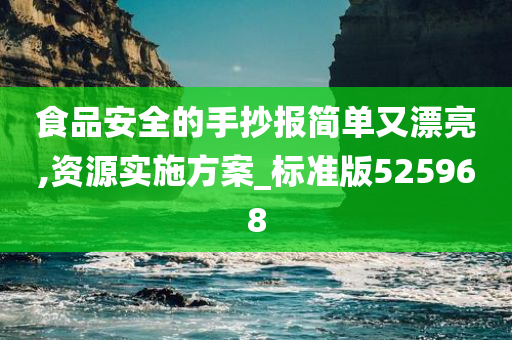 食品安全的手抄报简单又漂亮,资源实施方案_标准版525968