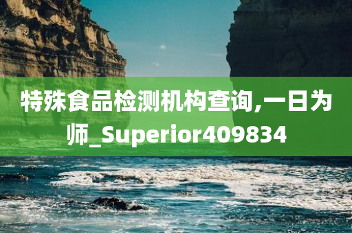 特殊食品检测机构查询,一日为师_Superior409834