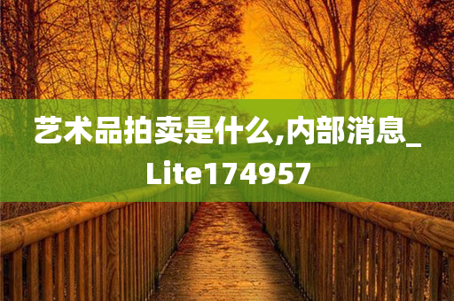 艺术品拍卖是什么,内部消息_Lite174957