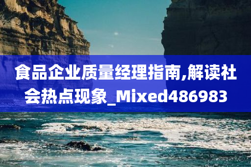 食品企业质量经理指南,解读社会热点现象_Mixed486983