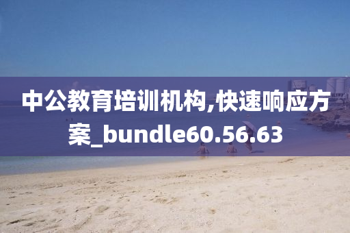 中公教育培训机构,快速响应方案_bundle60.56.63