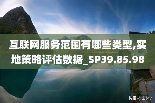 互联网服务范围有哪些类型,实地策略评估数据_SP39.85.98