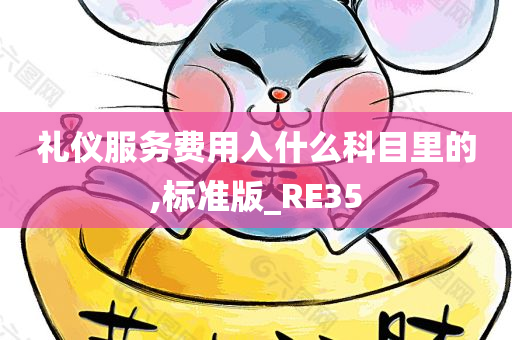 礼仪服务费用入什么科目里的,标准版_RE35