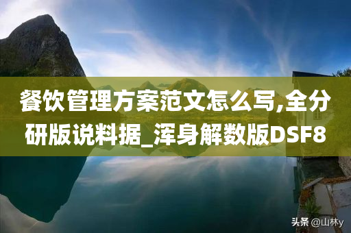 餐饮管理方案范文怎么写,全分研版说料据_浑身解数版DSF8