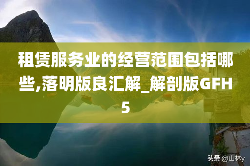 租赁服务业的经营范围包括哪些,落明版良汇解_解剖版GFH5