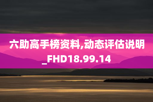 六助高手榜资料,动态评估说明_FHD18.99.14