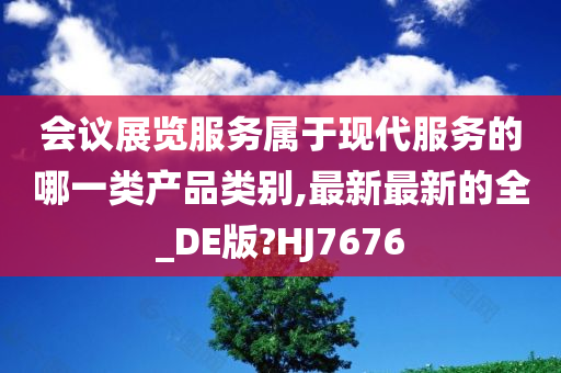 会议展览服务属于现代服务的哪一类产品类别,最新最新的全_DE版?HJ7676