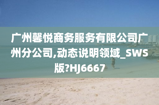 广州馨悦商务服务有限公司广州分公司,动态说明领域_SWS版?HJ6667