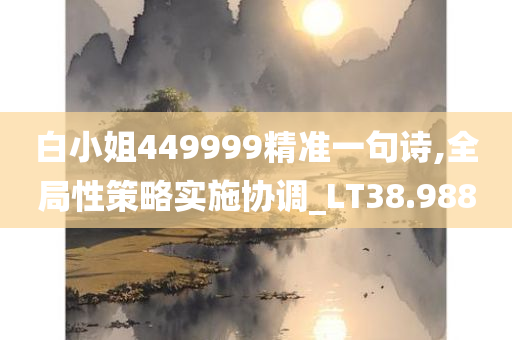 白小姐449999精准一句诗,全局性策略实施协调_LT38.988