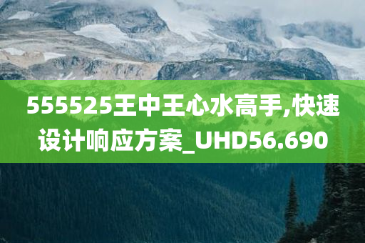 555525王中王心水高手,快速设计响应方案_UHD56.690