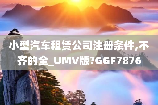 小型汽车租赁公司注册条件,不齐的全_UMV版?GGF7876