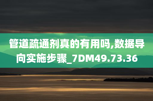 管道疏通剂真的有用吗,数据导向实施步骤_7DM49.73.36