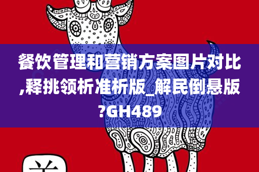 餐饮管理和营销方案图片对比,释挑领析准析版_解民倒悬版?GH489