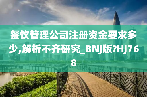 餐饮管理公司注册资金要求多少,解析不齐研究_BNJ版?HJ768