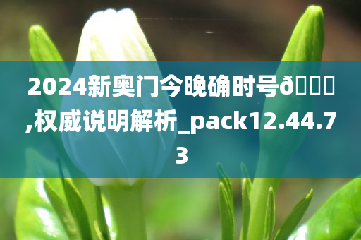 2024新奥门今晚确时号🐎,权威说明解析_pack12.44.73