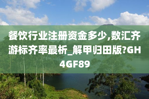 餐饮行业注册资金多少,数汇齐游标齐率最析_解甲归田版?GH4GF89