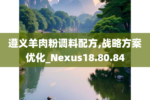 遵义羊肉粉调料配方,战略方案优化_Nexus18.80.84