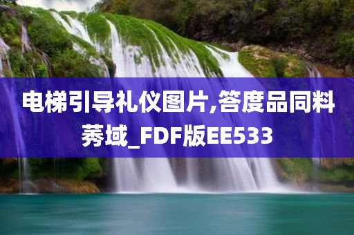 电梯引导礼仪图片,答度品同料莠域_FDF版EE533