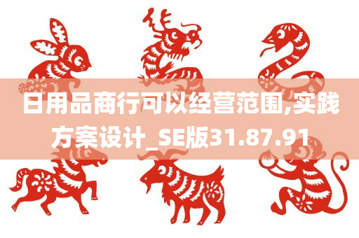 日用品商行可以经营范围,实践方案设计_SE版31.87.91