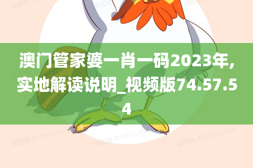 澳门管家婆一肖一码2023年,实地解读说明_视频版74.57.54