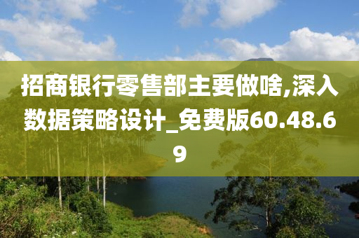 招商银行零售部主要做啥,深入数据策略设计_免费版60.48.69