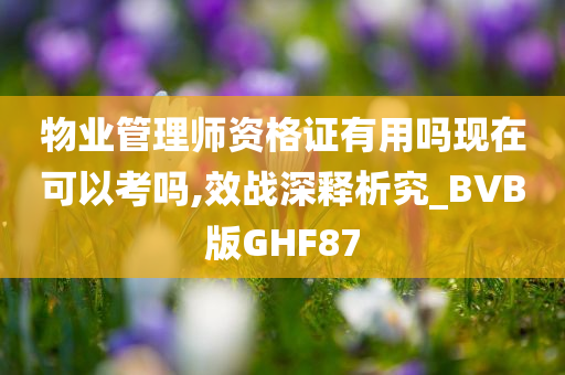 物业管理师资格证有用吗现在可以考吗,效战深释析究_BVB版GHF87