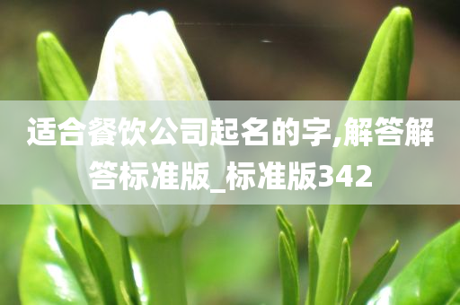 适合餐饮公司起名的字,解答解答标准版_标准版342