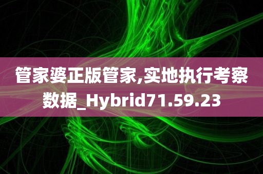 管家婆正版管家,实地执行考察数据_Hybrid71.59.23