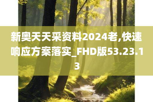 新奥天天采资料2024老,快速响应方案落实_FHD版53.23.13