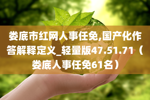 娄底市红网人事任免,国产化作答解释定义_轻量版47.51.71（娄底人事任免61名）