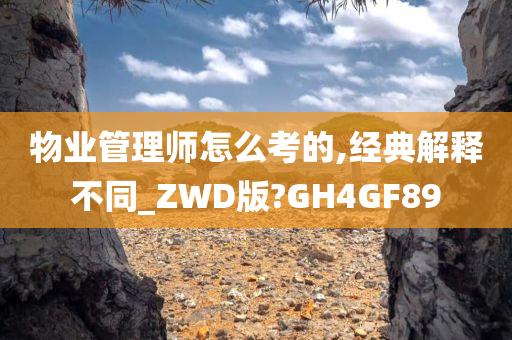 物业管理师怎么考的,经典解释不同_ZWD版?GH4GF89