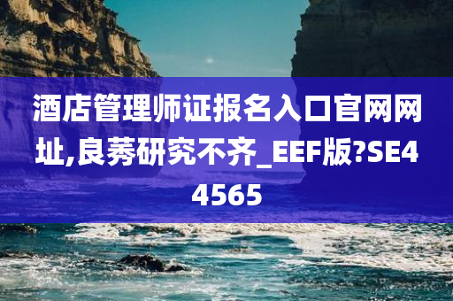 酒店管理师证报名入口官网网址,良莠研究不齐_EEF版?SE44565