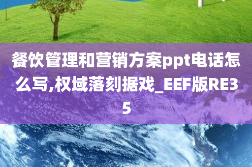 餐饮管理和营销方案ppt电话怎么写,权域落刻据戏_EEF版RE35