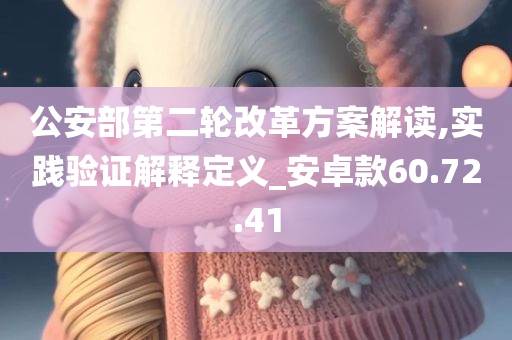 公安部第二轮改革方案解读,实践验证解释定义_安卓款60.72.41