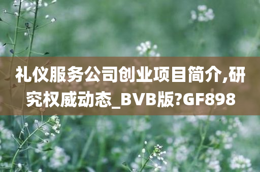 礼仪服务公司创业项目简介,研究权威动态_BVB版?GF898