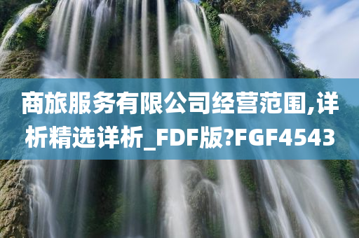 商旅服务有限公司经营范围,详析精选详析_FDF版?FGF4543