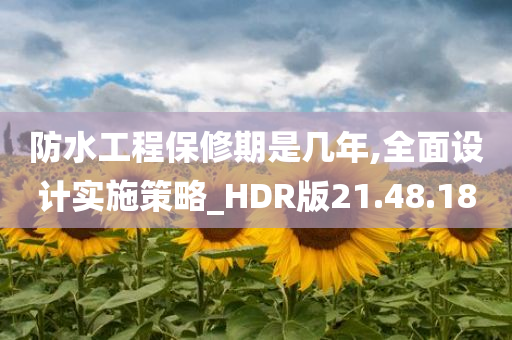 防水工程保修期是几年,全面设计实施策略_HDR版21.48.18